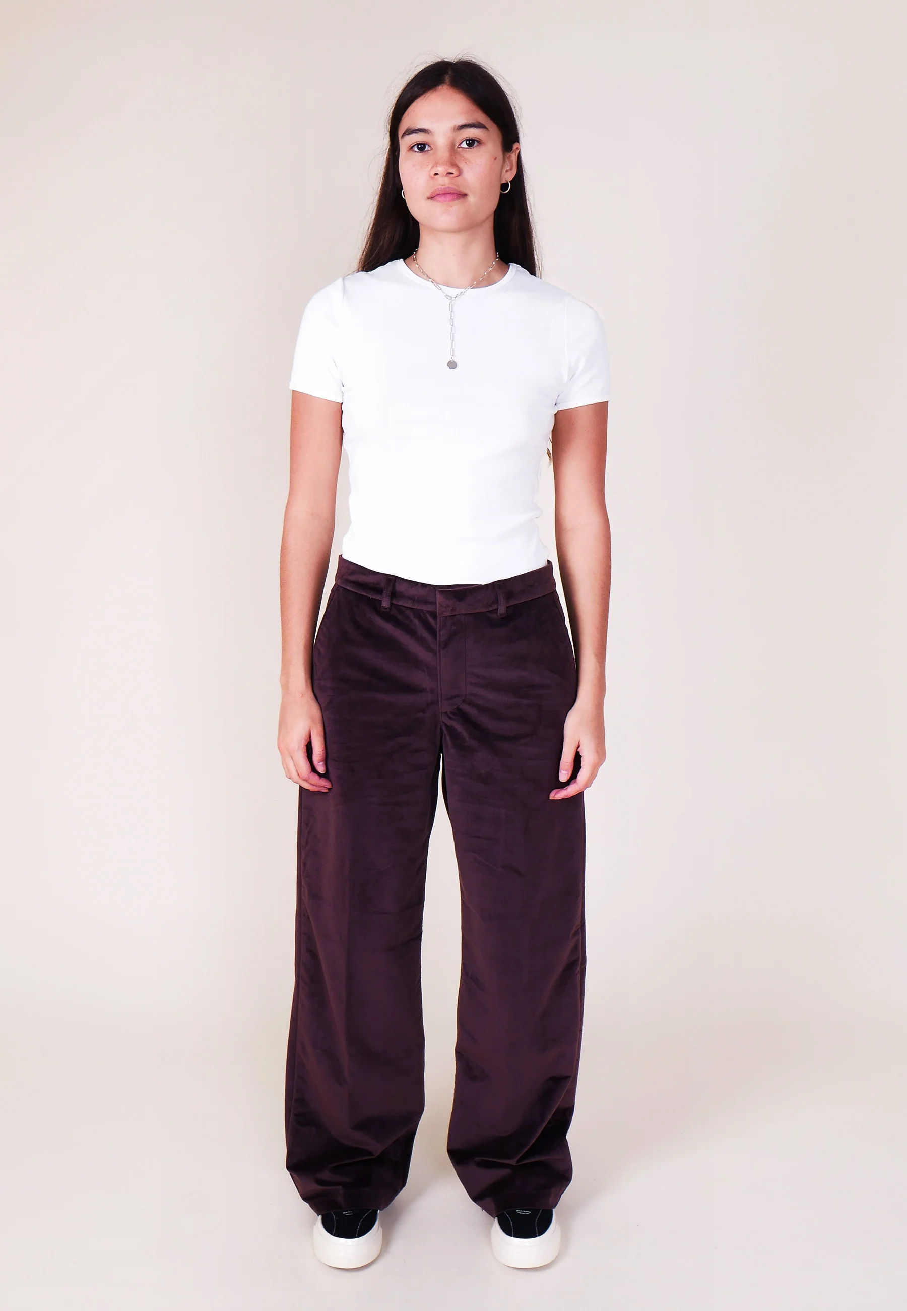 Baggy Trouser - Velvet Chocolate Plum - Image 3