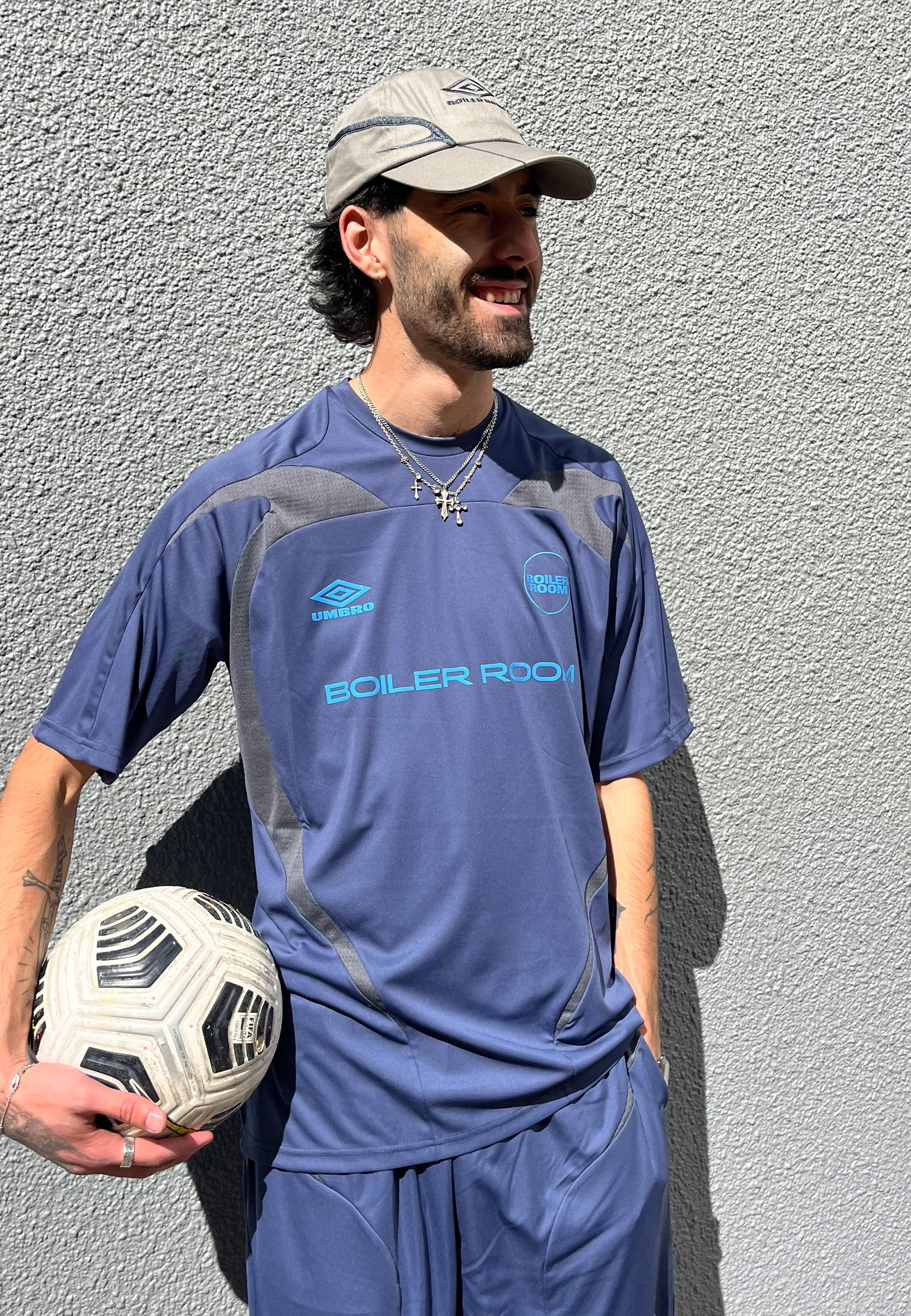 Boiler Room x Umbro Football shirt - Blue - Image 3