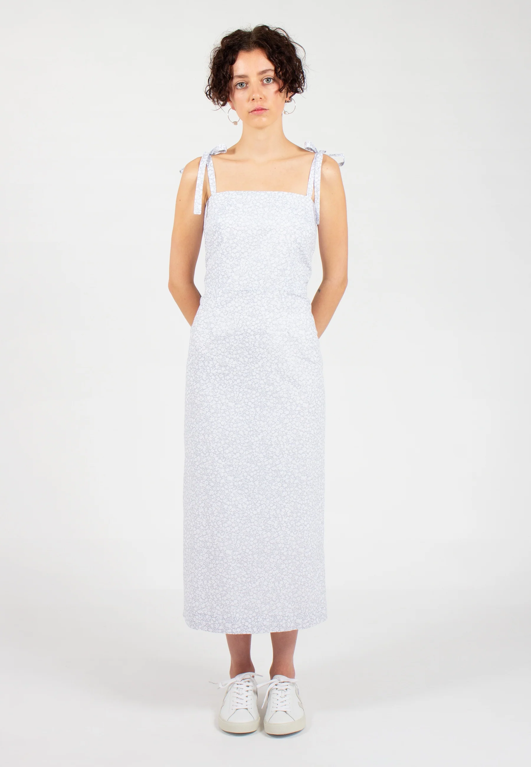 Catherine Dress - grey floral - Image 5