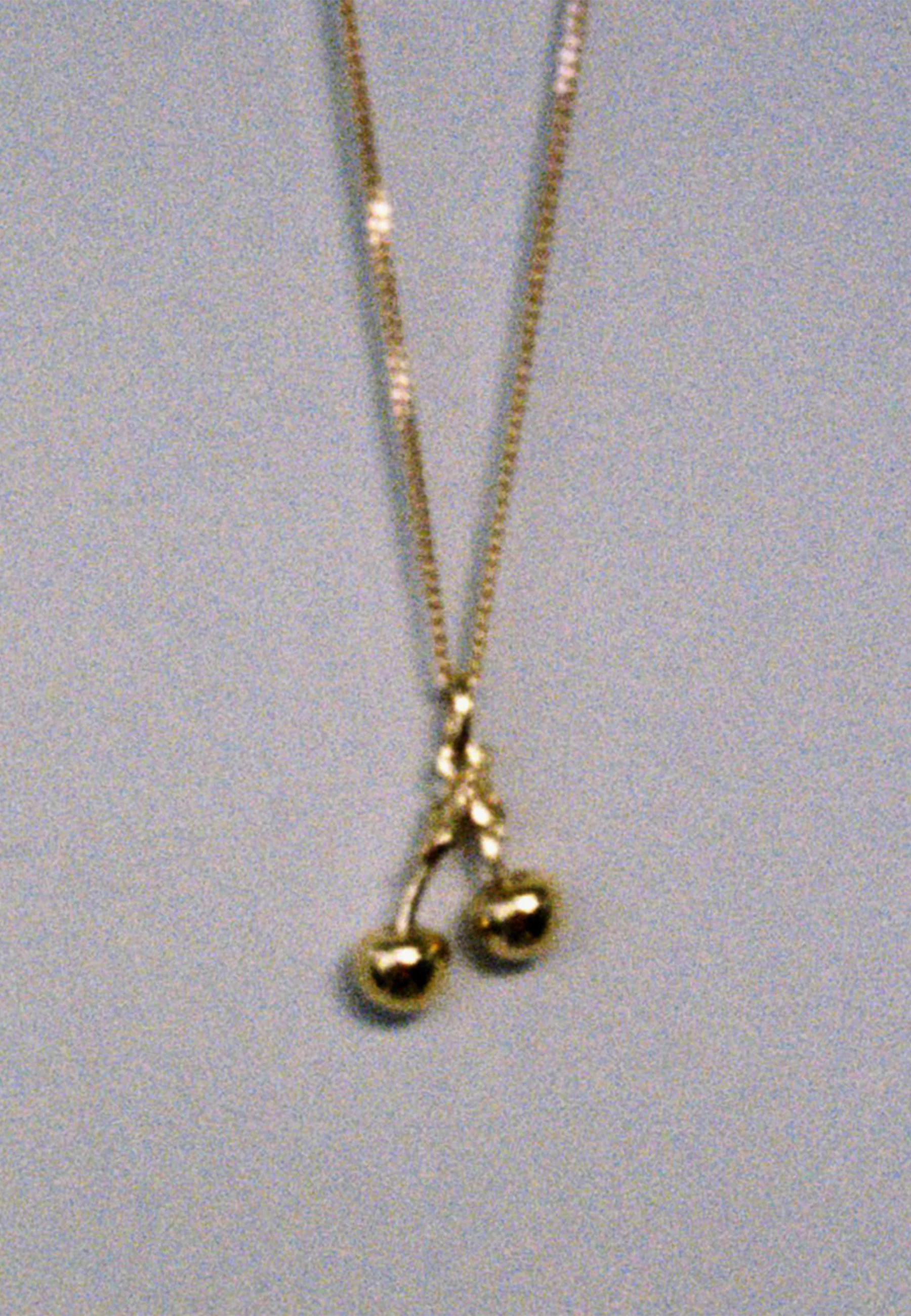 Cherry Charm Necklace - Gold Plated - Image 3