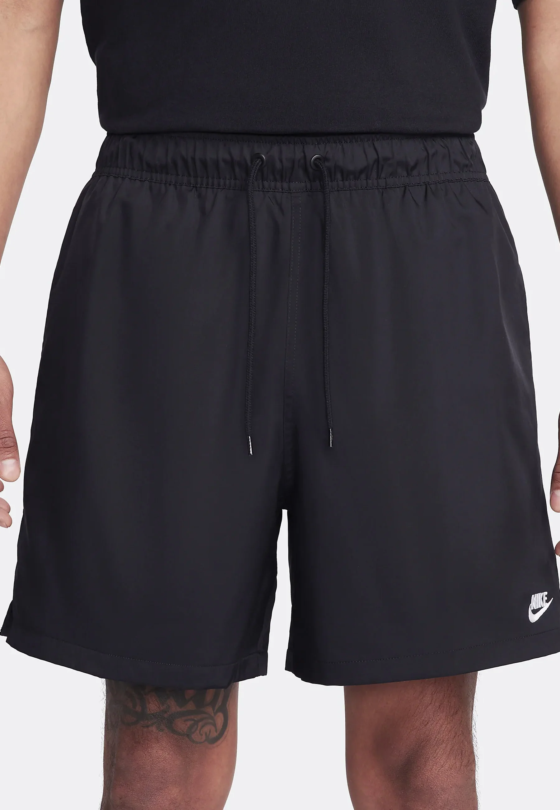 Club Woven Flow Shorts - Black/White - Image 4