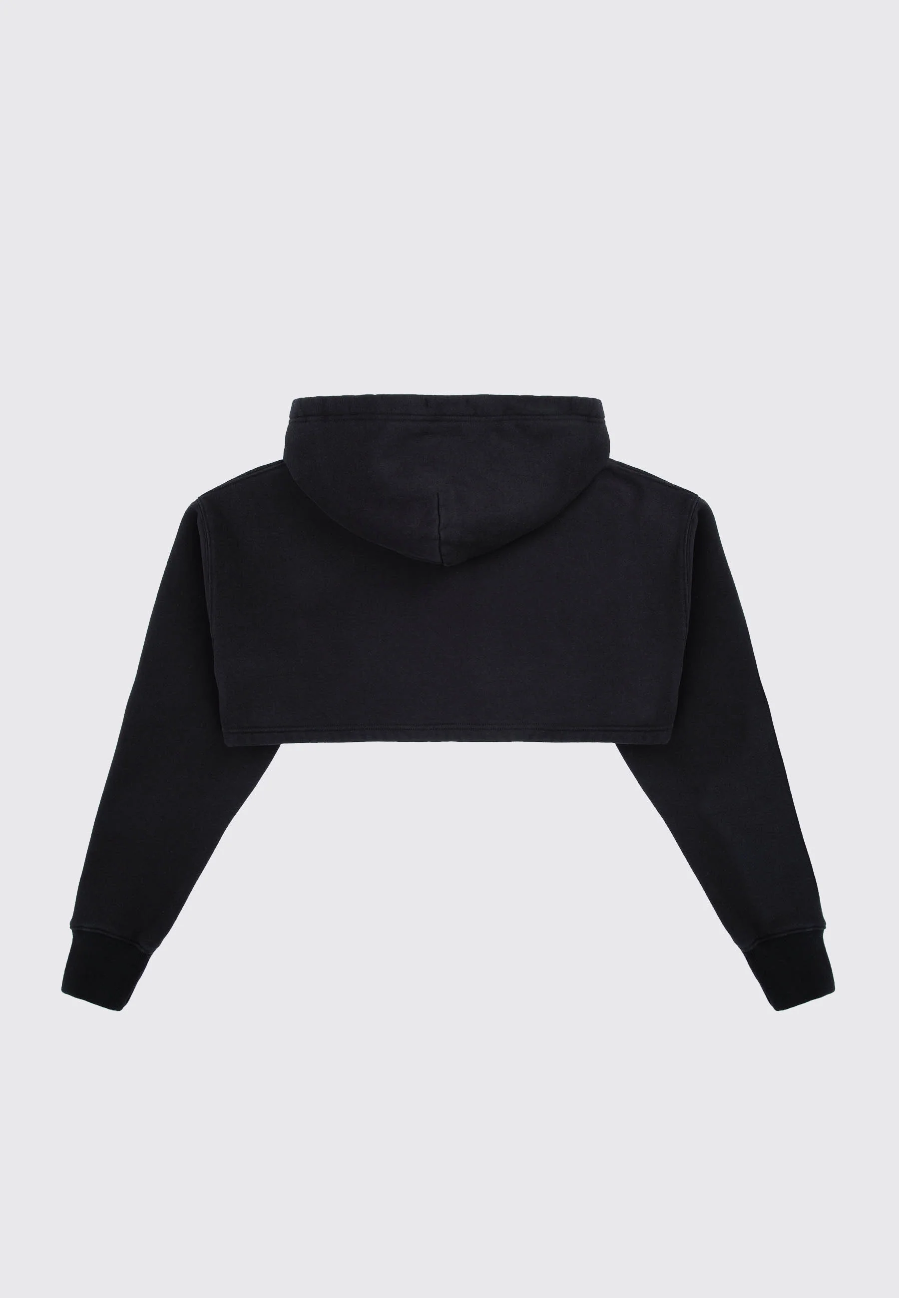 Cropped Hood - Black - Image 3