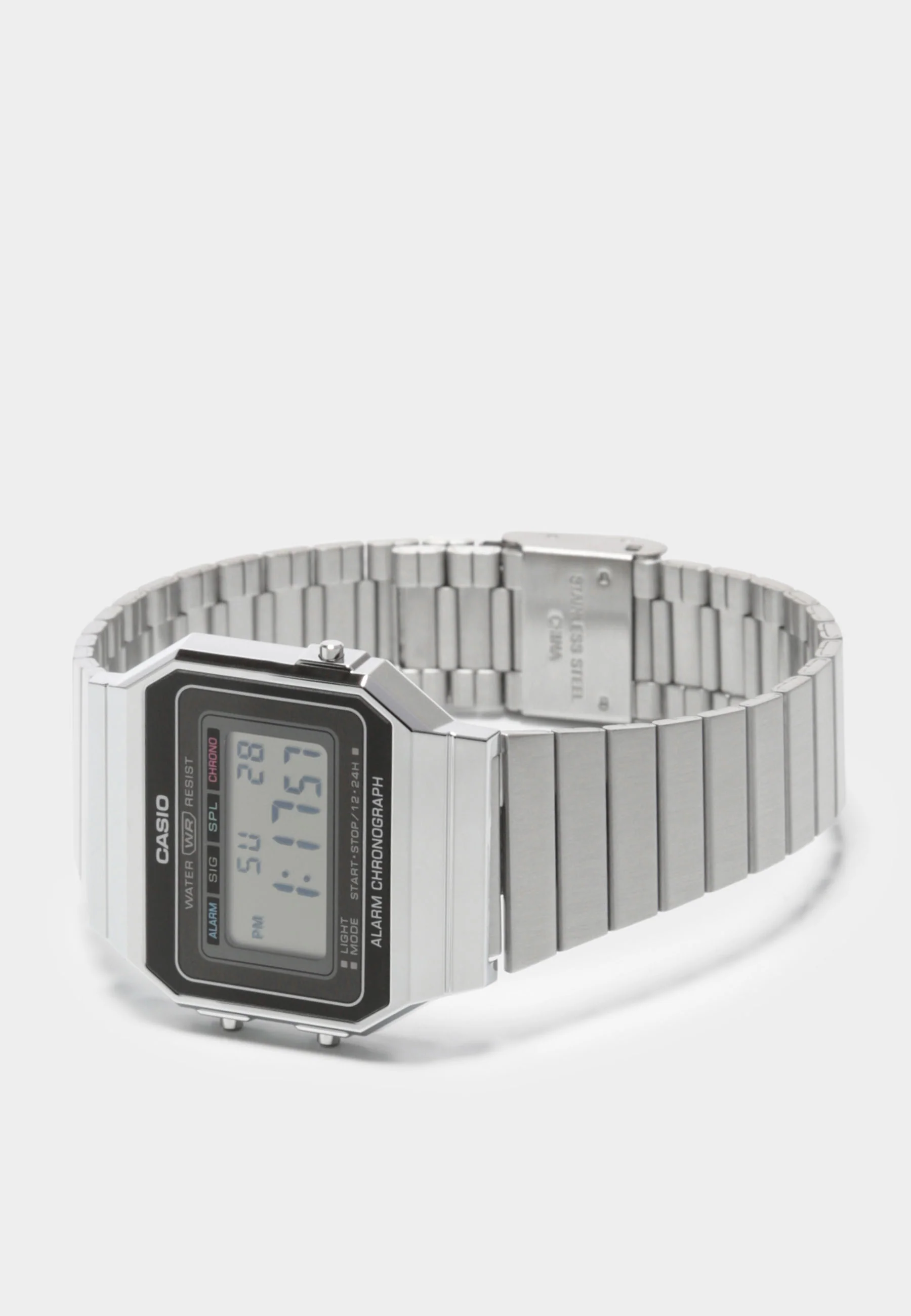 Digital Gents Vintage Watch (A700W-1A) - silver - Image 3