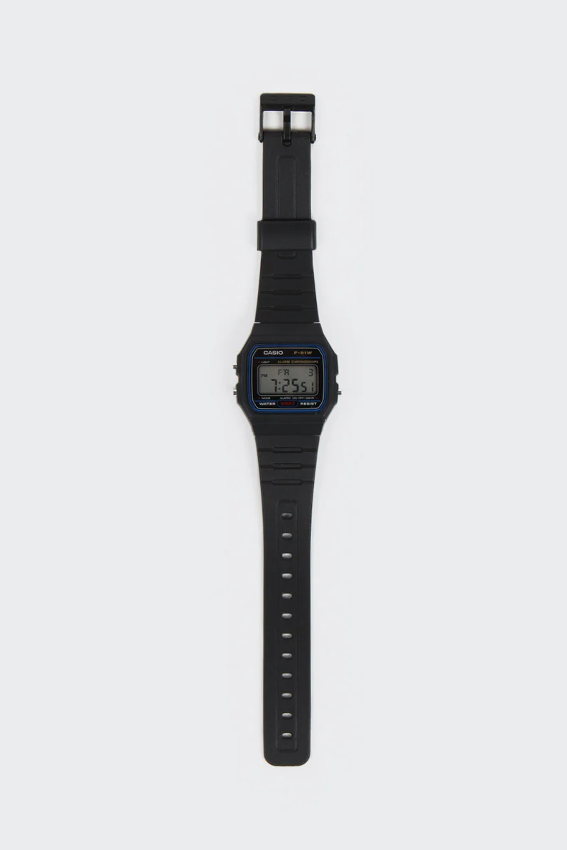 Digital Watch (F91W-1) - Black/Black - Image 4