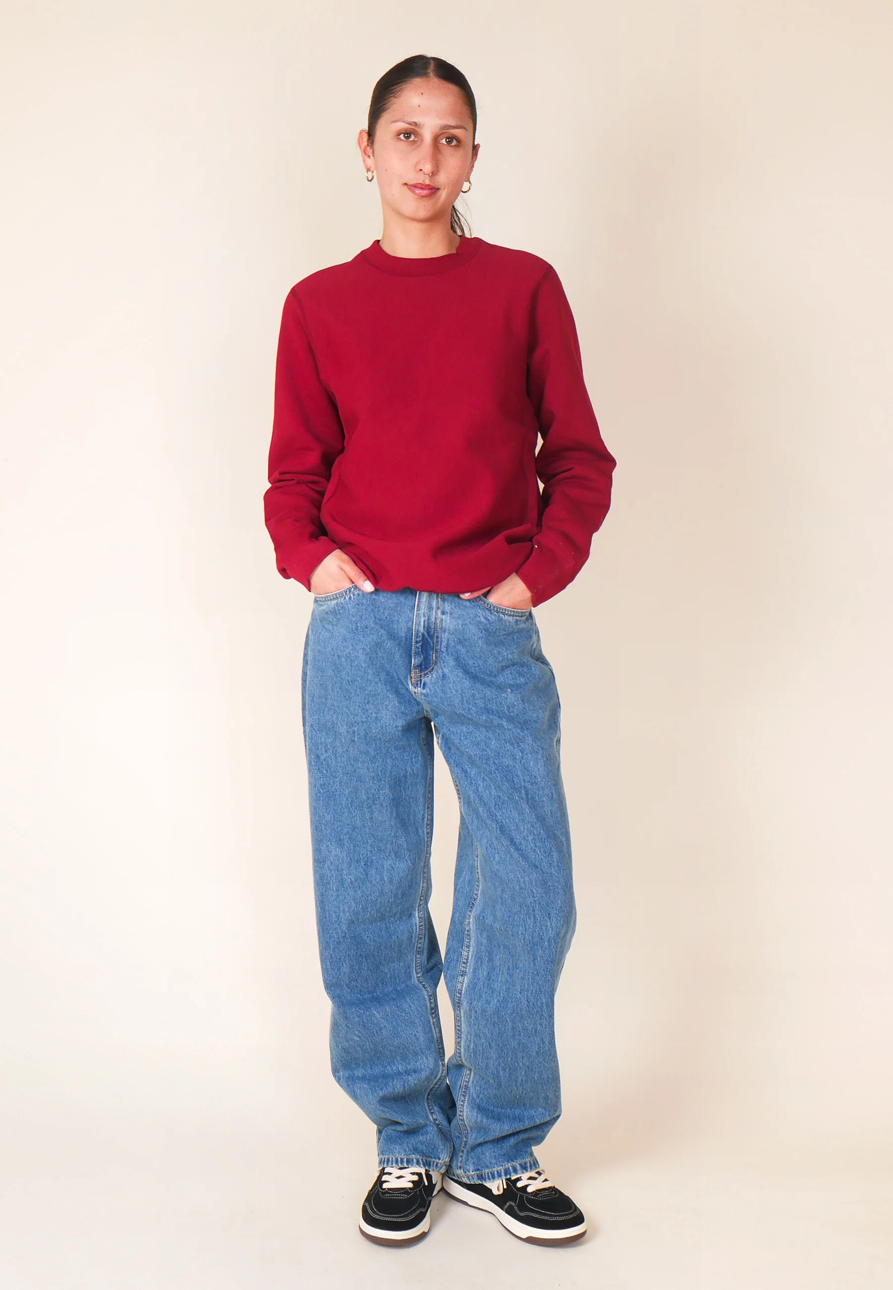 GAG Blank Classic Crewneck Sweater - Brick - Image 4