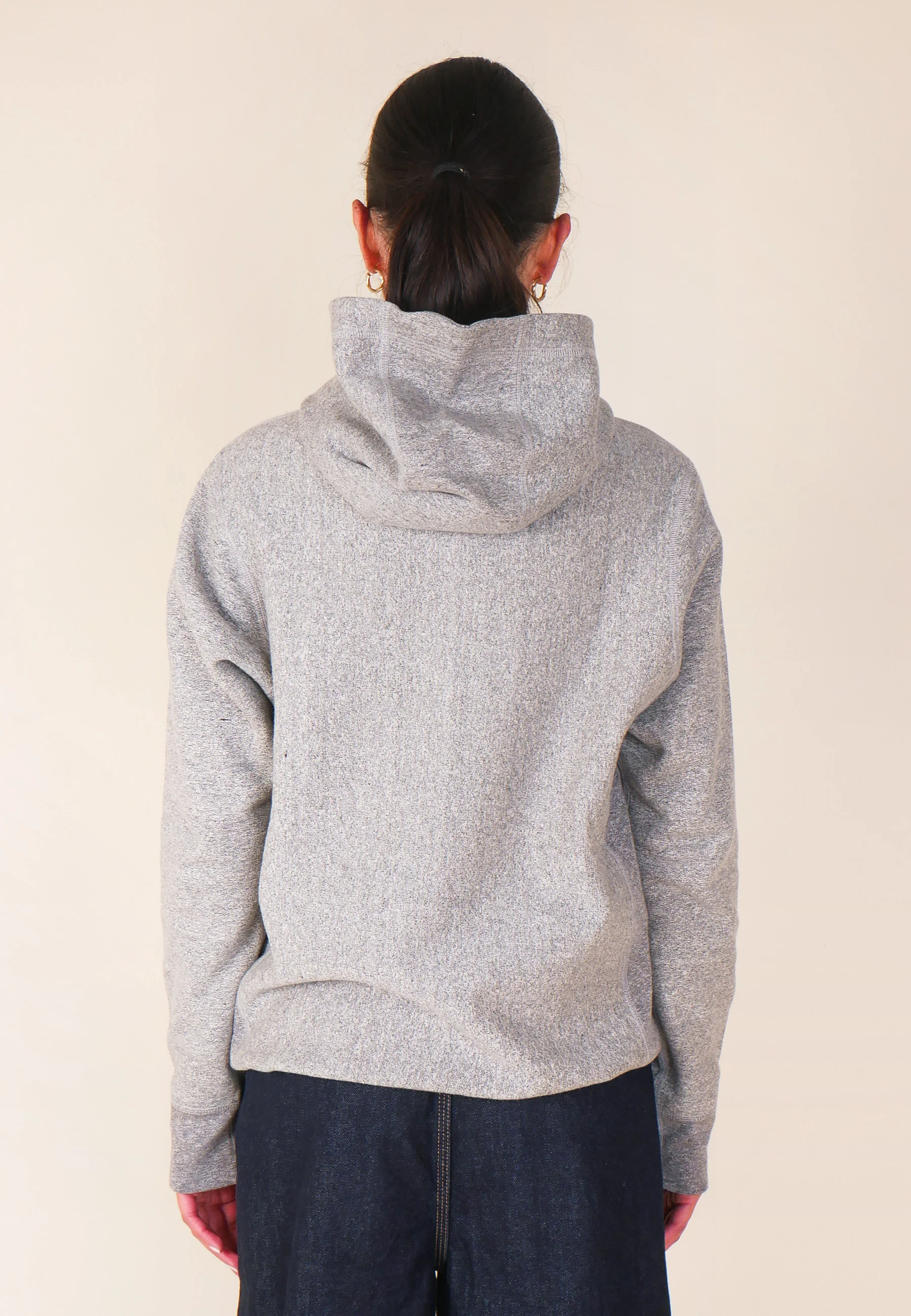 GAG Blank Hooded Pullover Sweatshirt - Light Grey Speckle - Image 8