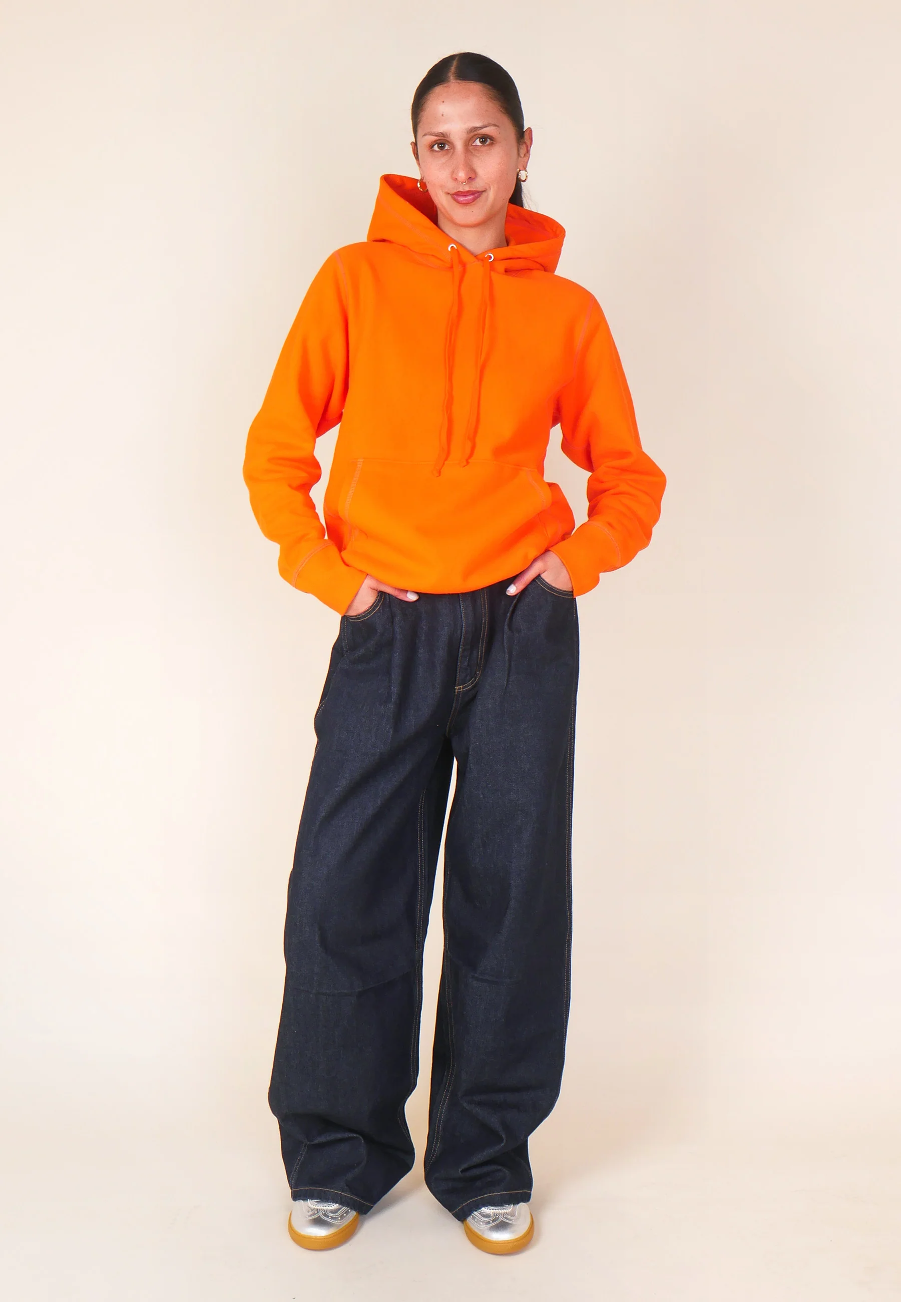 GAG Blank Hooded Pullover Sweatshirt - Orange - Image 5