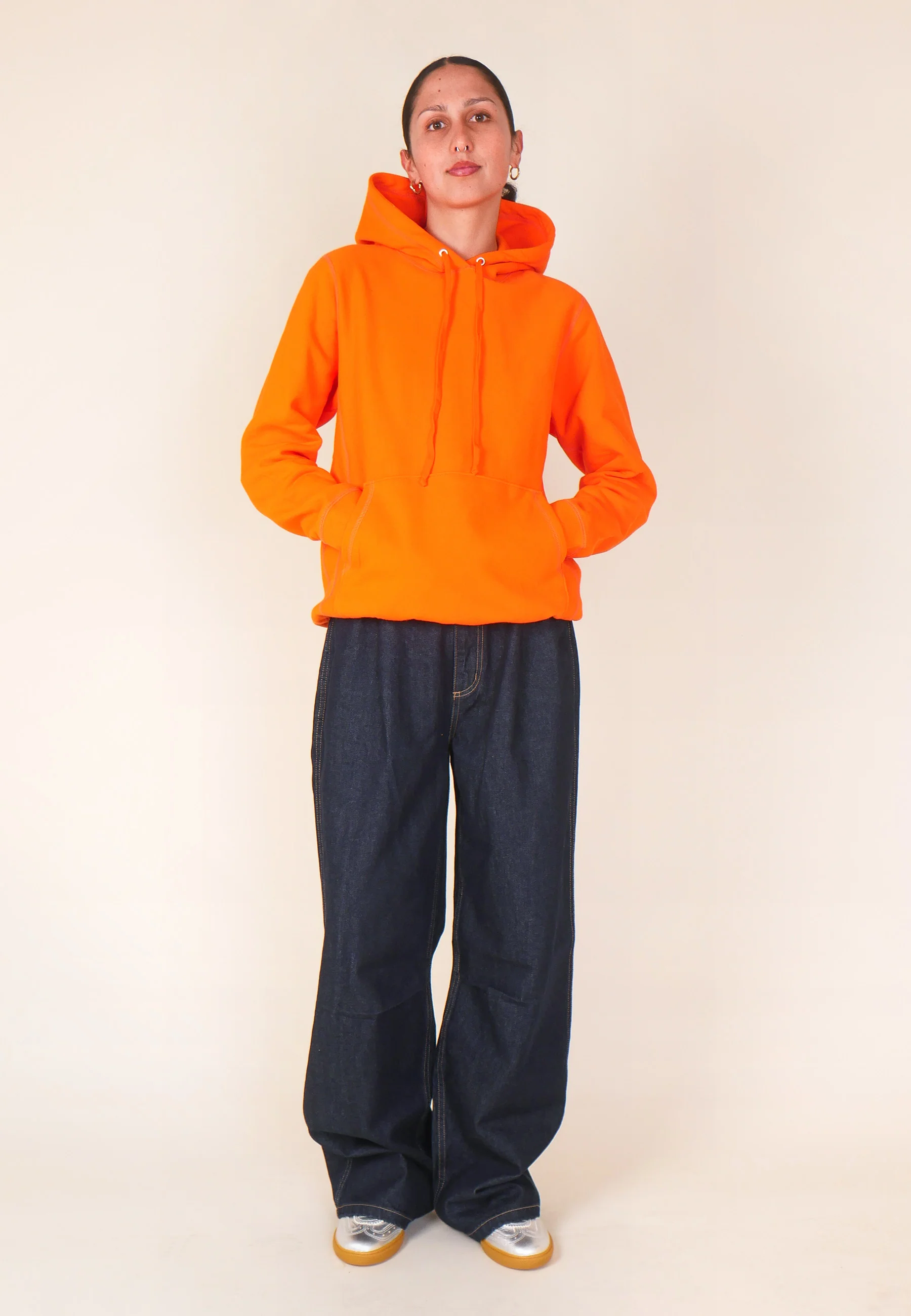 GAG Blank Hooded Pullover Sweatshirt - Orange - Image 6