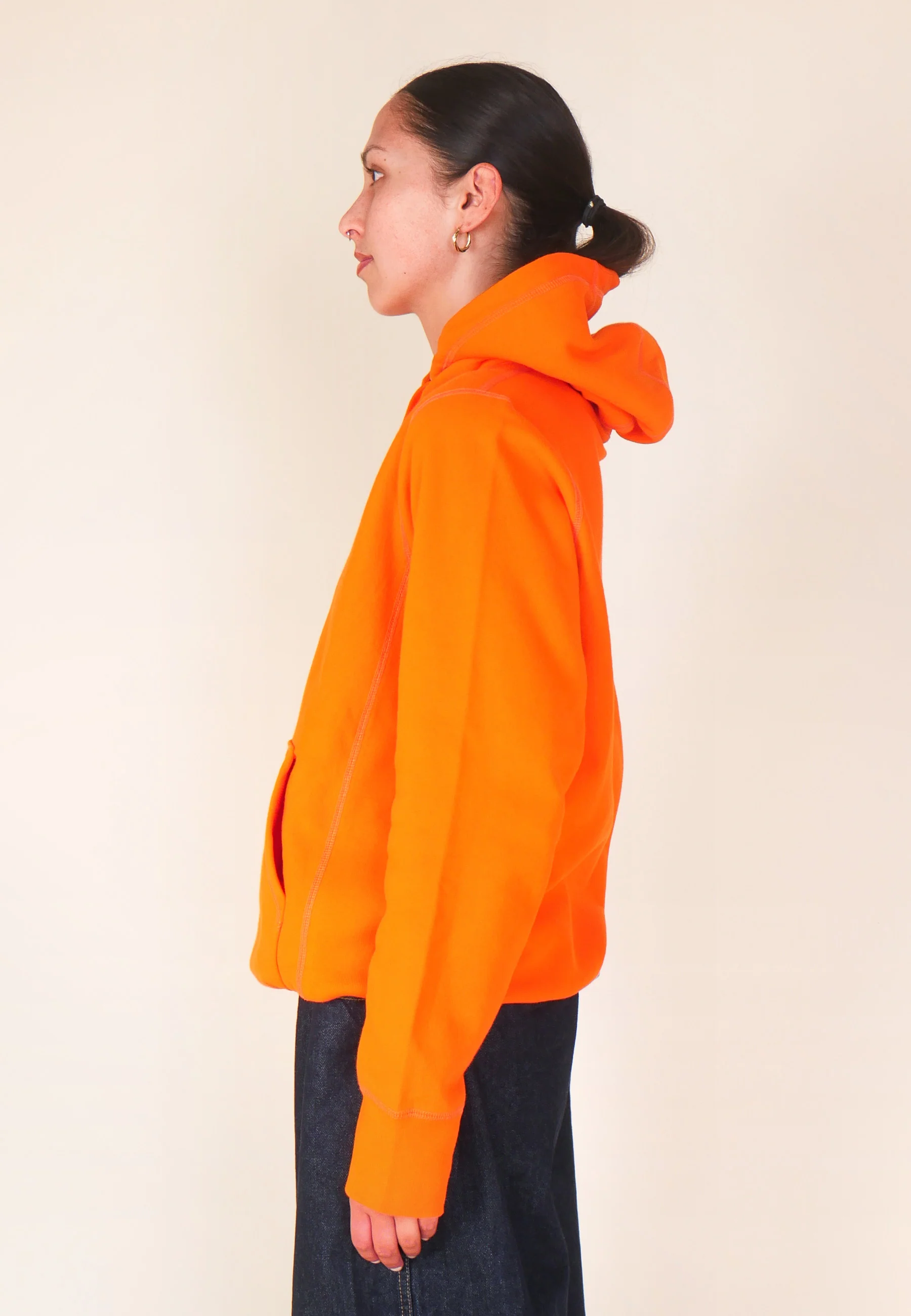 GAG Blank Hooded Pullover Sweatshirt - Orange - Image 9