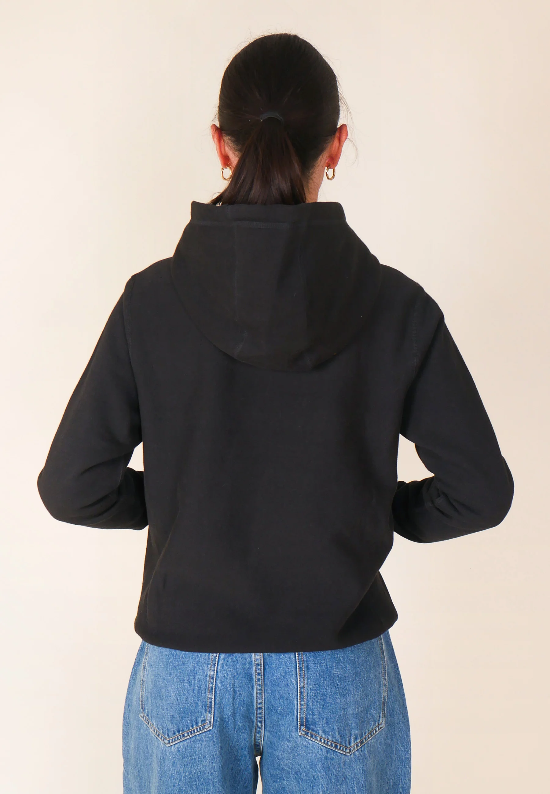 GAG Blank Zip Hooded Sweatshirt - Black - Image 6