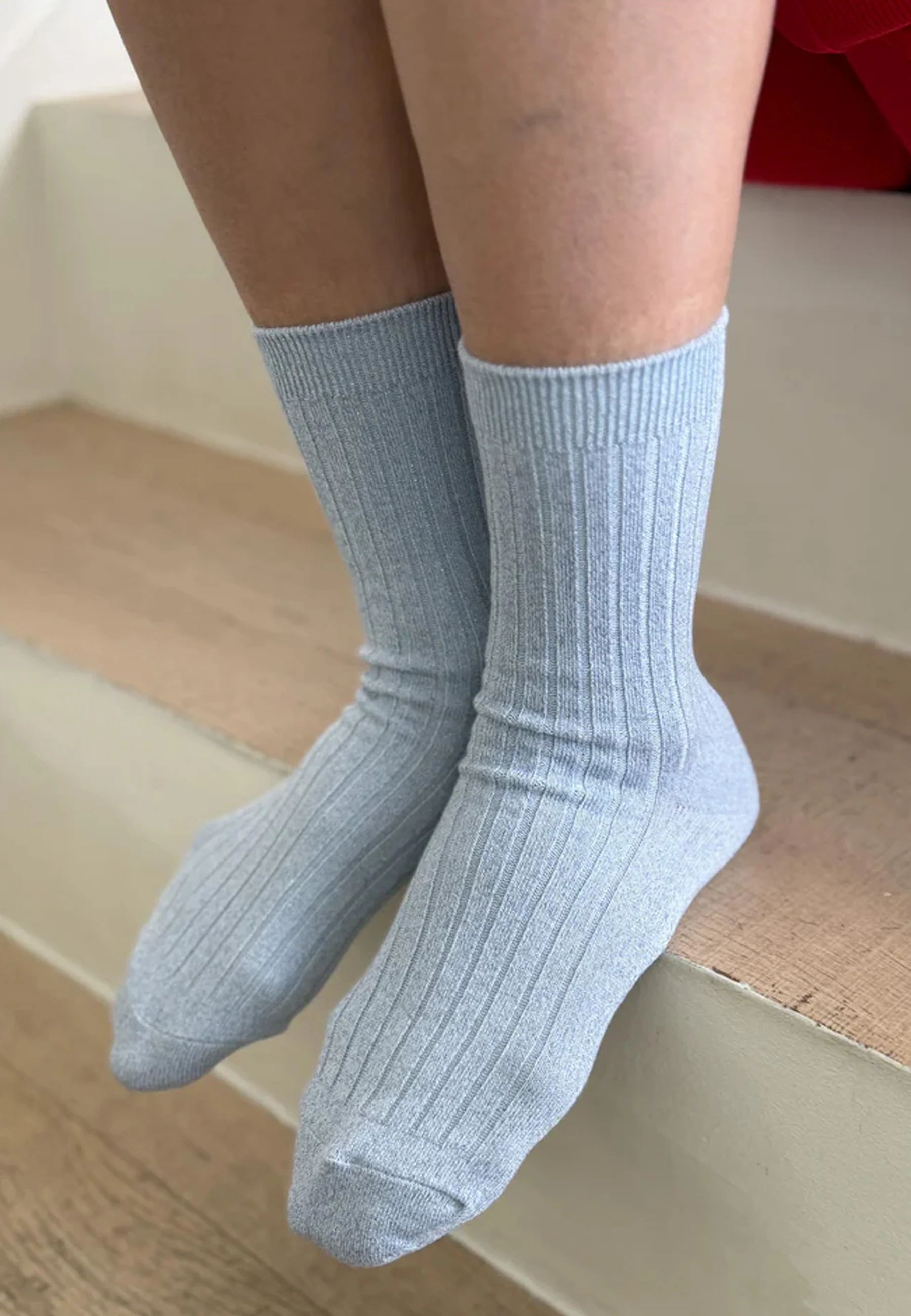 Her Socks Lurex - Morning Mist - Image 3
