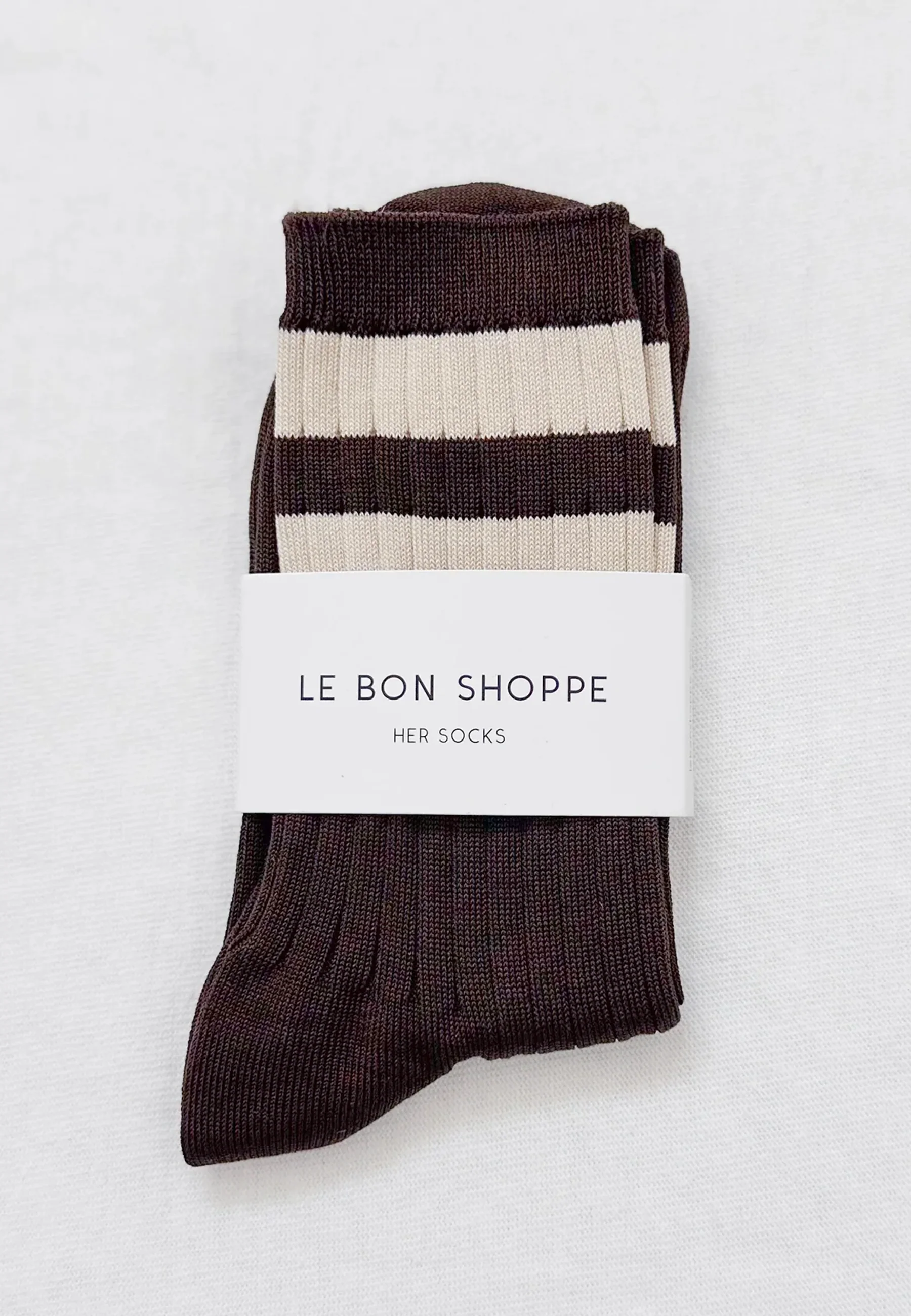 Her Varsity Socks - Espresso - Image 4