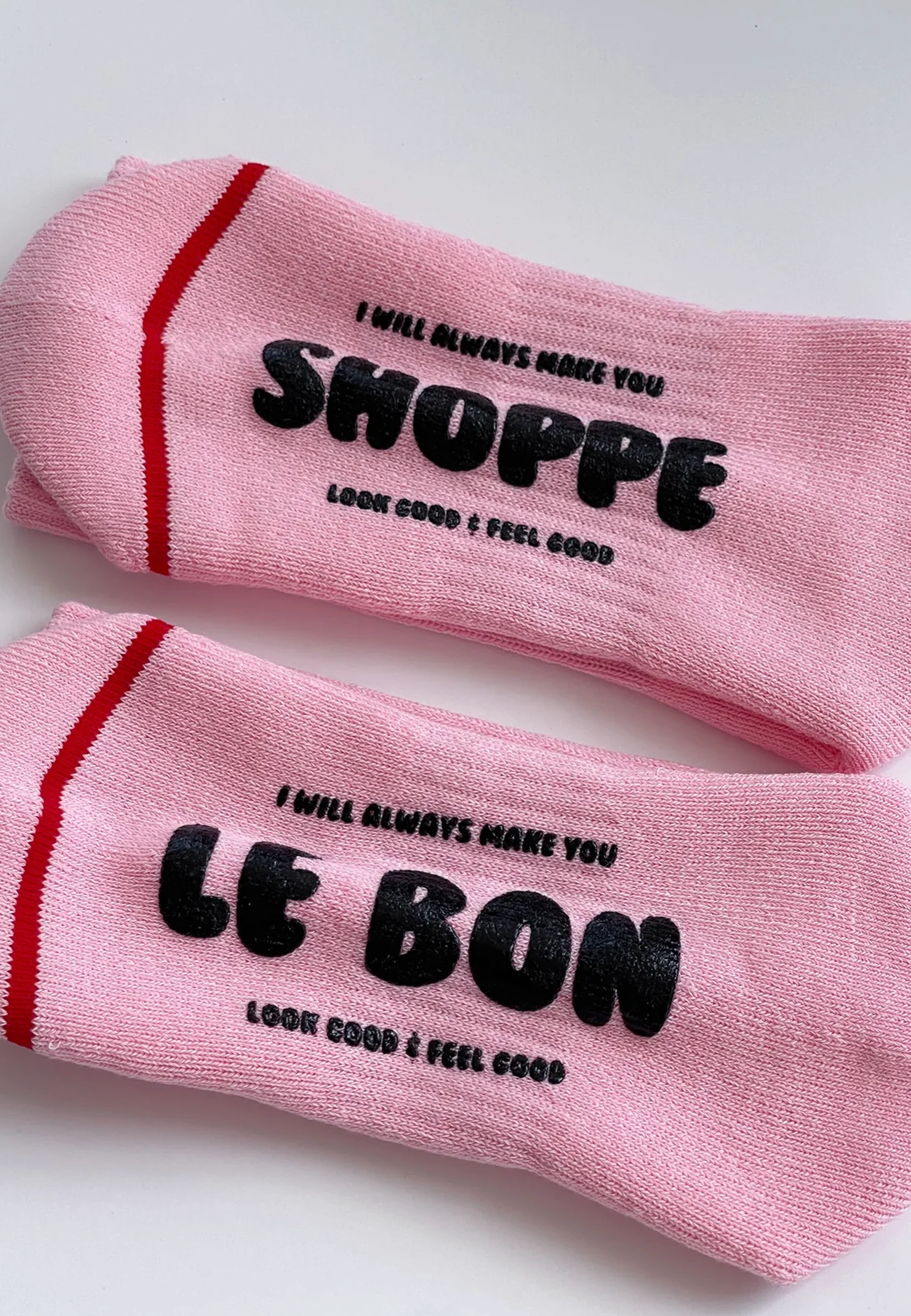 Hugger Socks - Pink/Black - Image 3