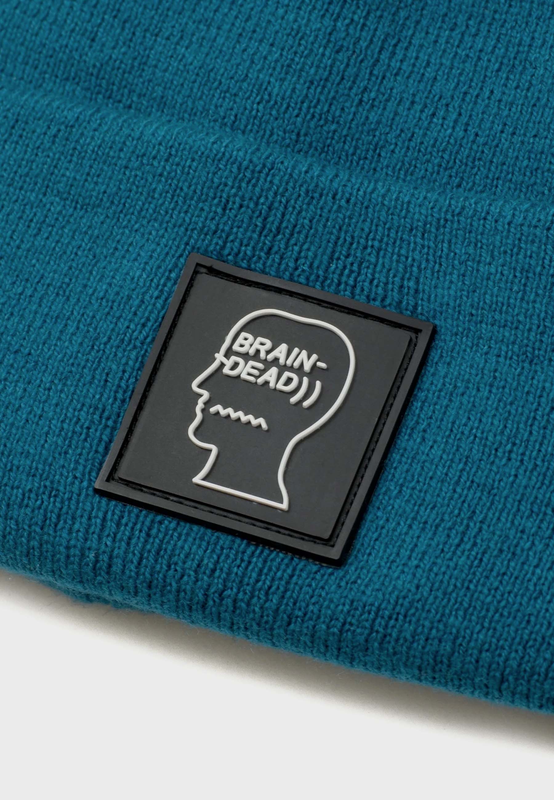 Logo Head Wool Beanie - mallard green - Image 3