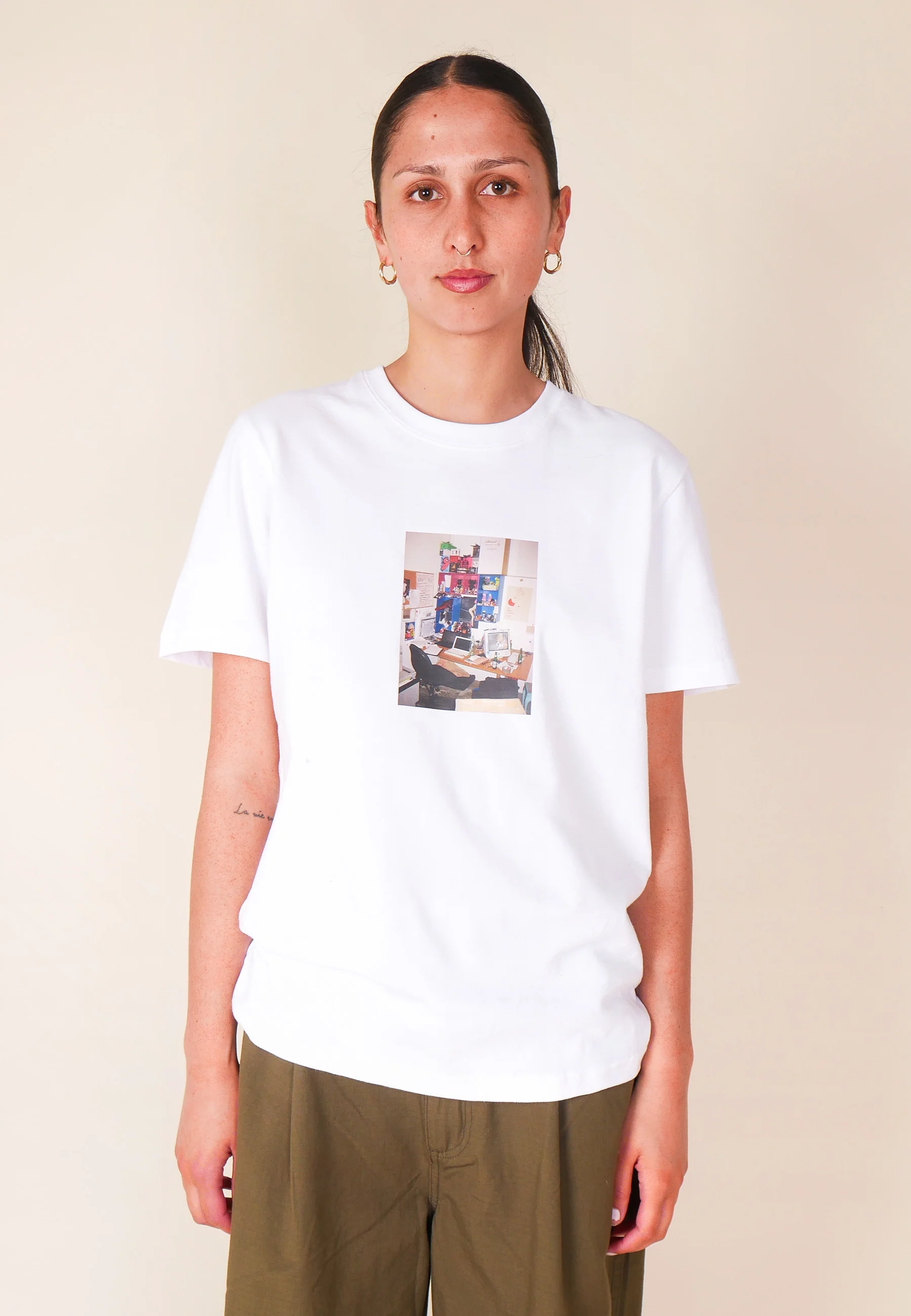 OG Office Desk T-shirt - White - Image 6