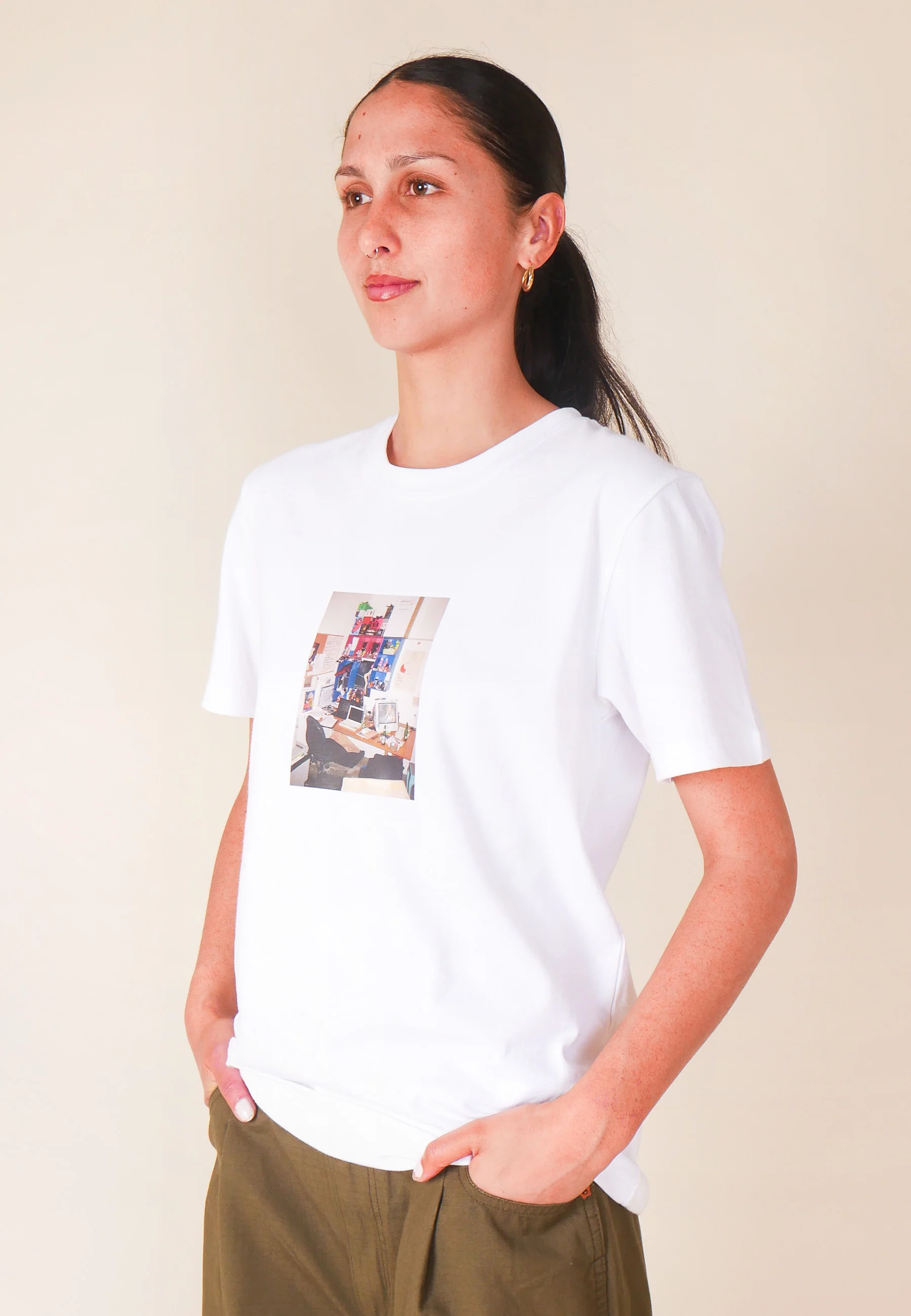 OG Office Desk T-shirt - White - Image 8