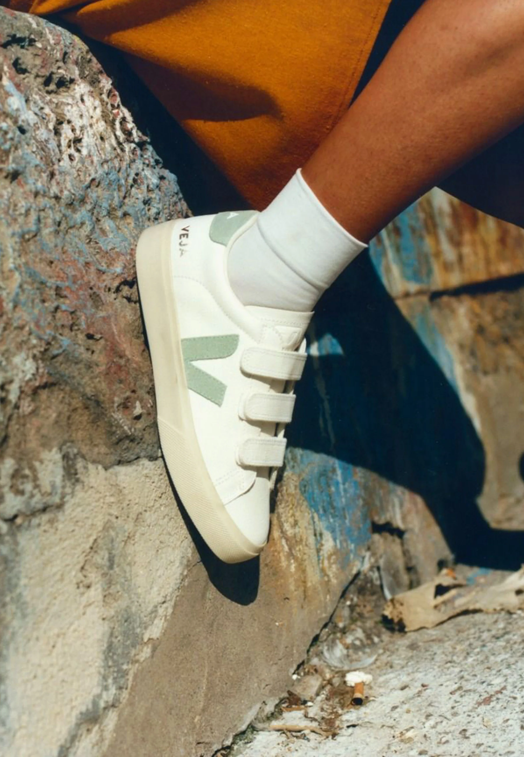 Recife Logo Chromefree Leather - Extra White/Matcha - Image 4