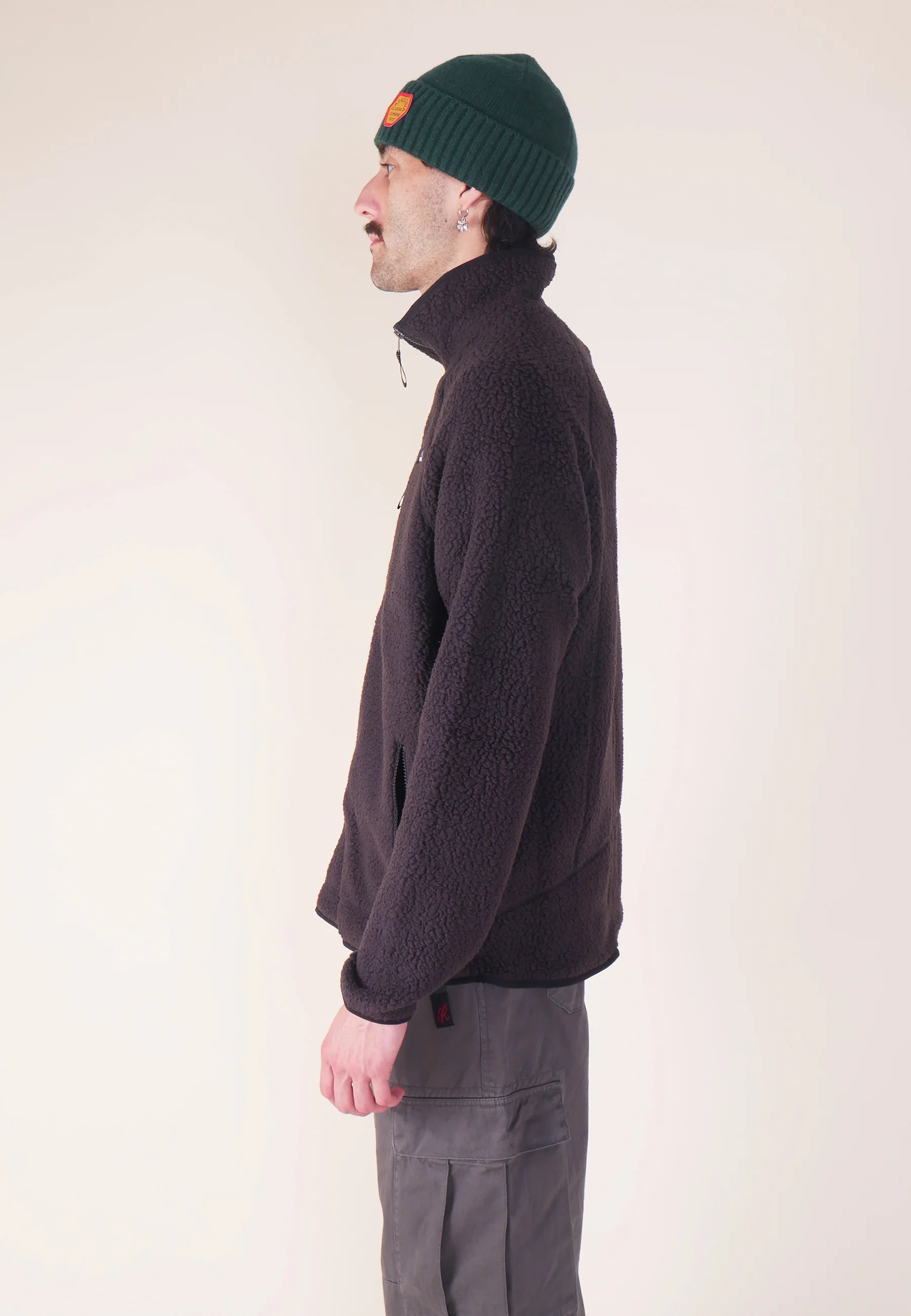 Retro Pile Jacket - Black - Image 4