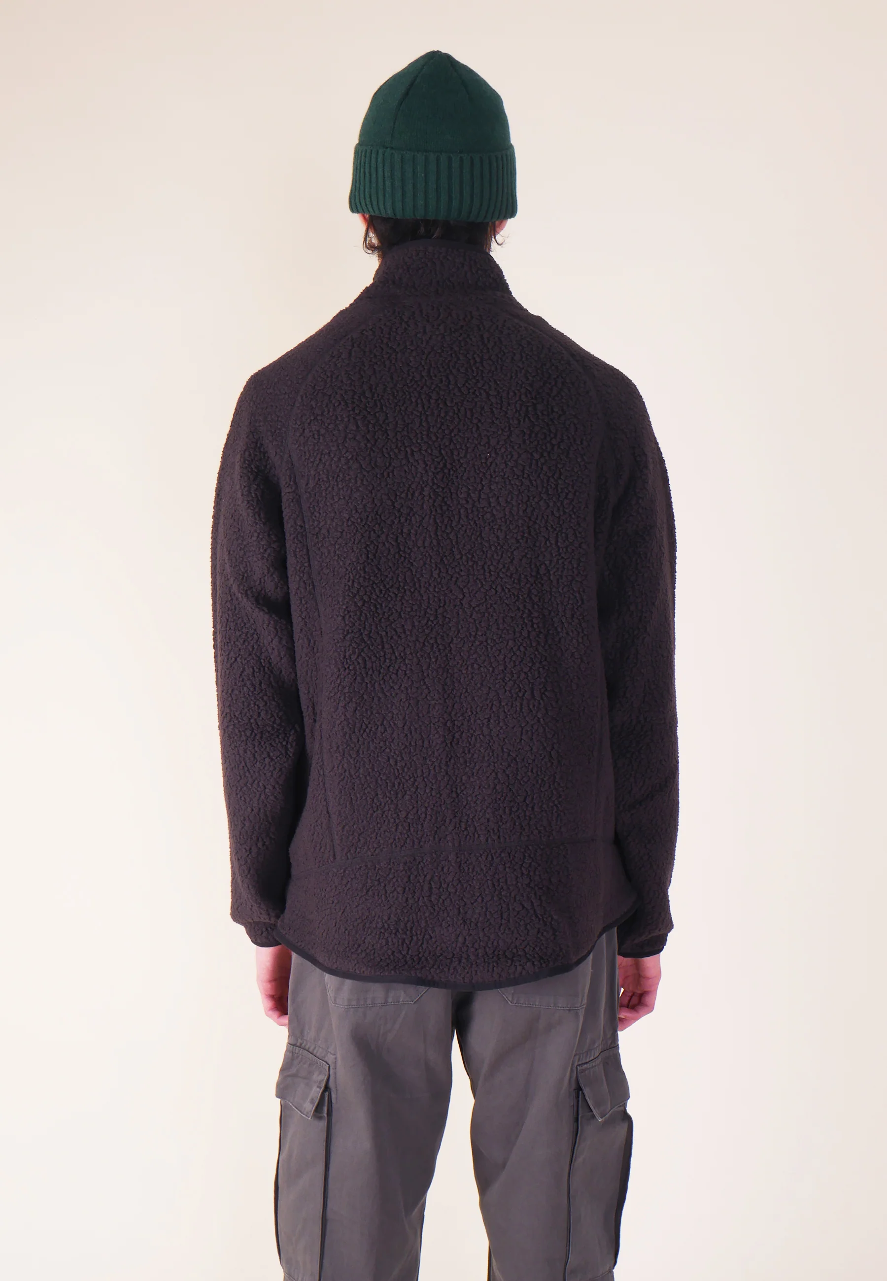 Retro Pile Jacket - Black - Image 5