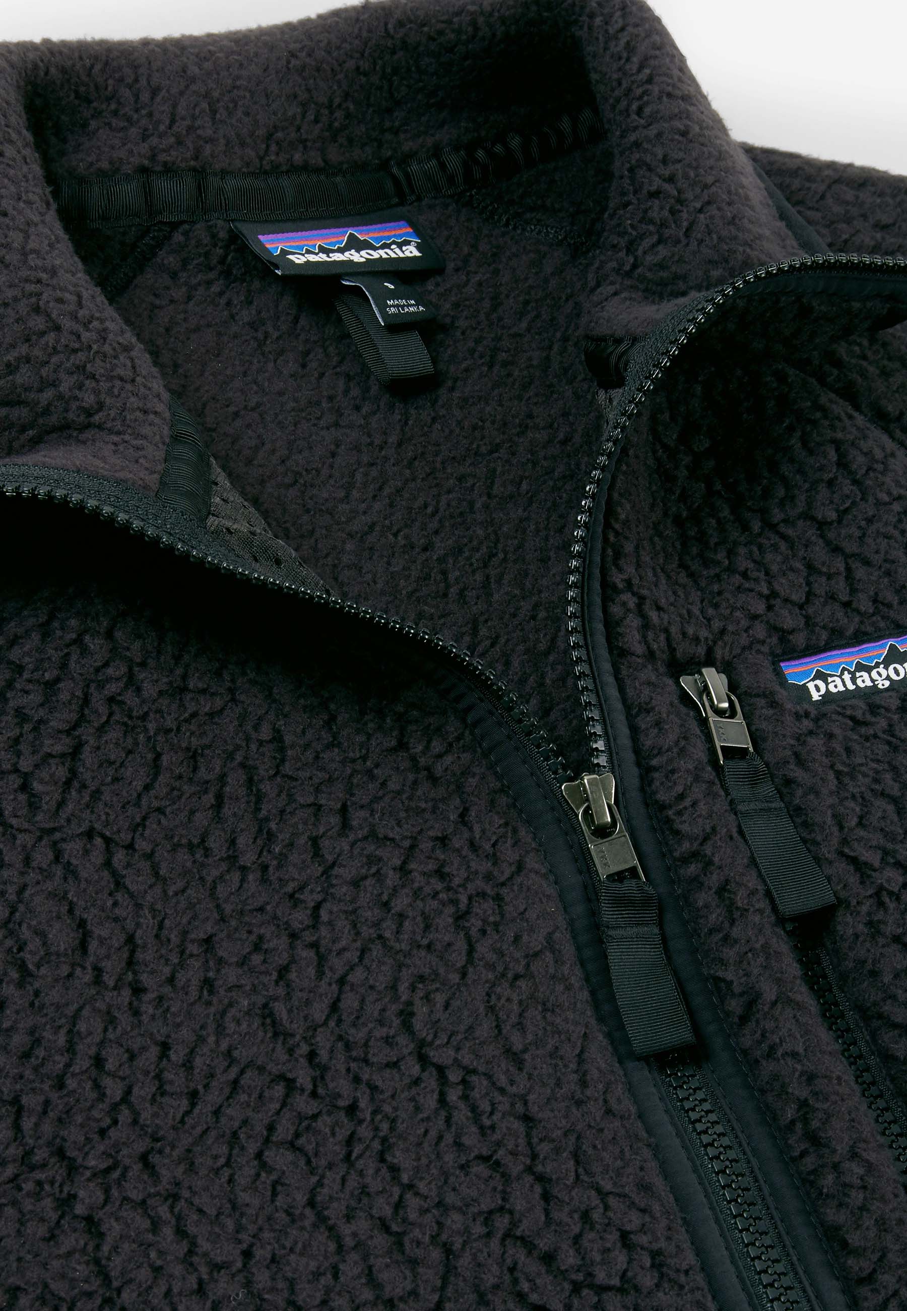 Retro Pile Jacket - Black - Image 6