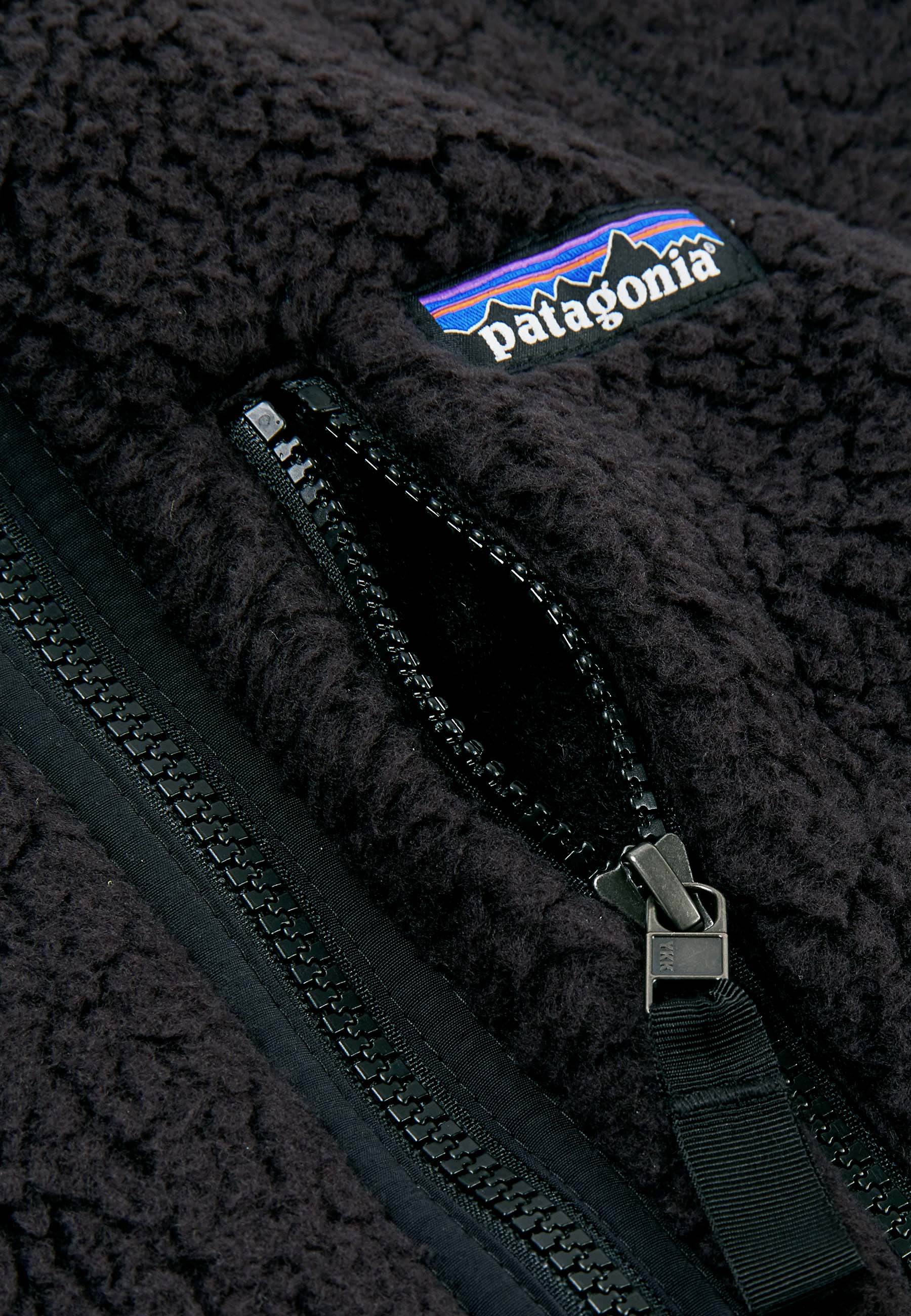 Retro Pile Jacket - Black - Image 7