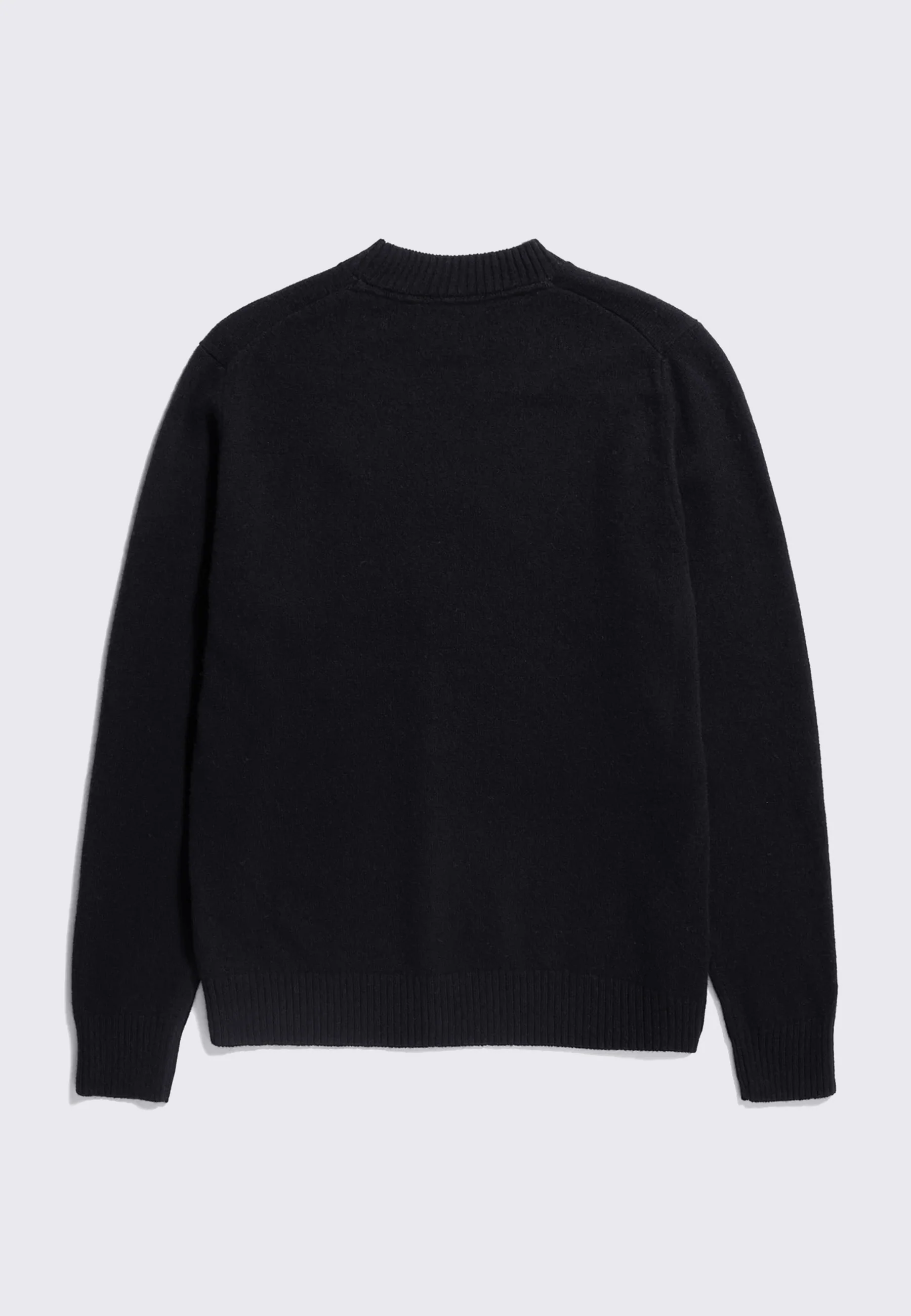 Standard Merino Lambswool Sweater - Black - Image 3