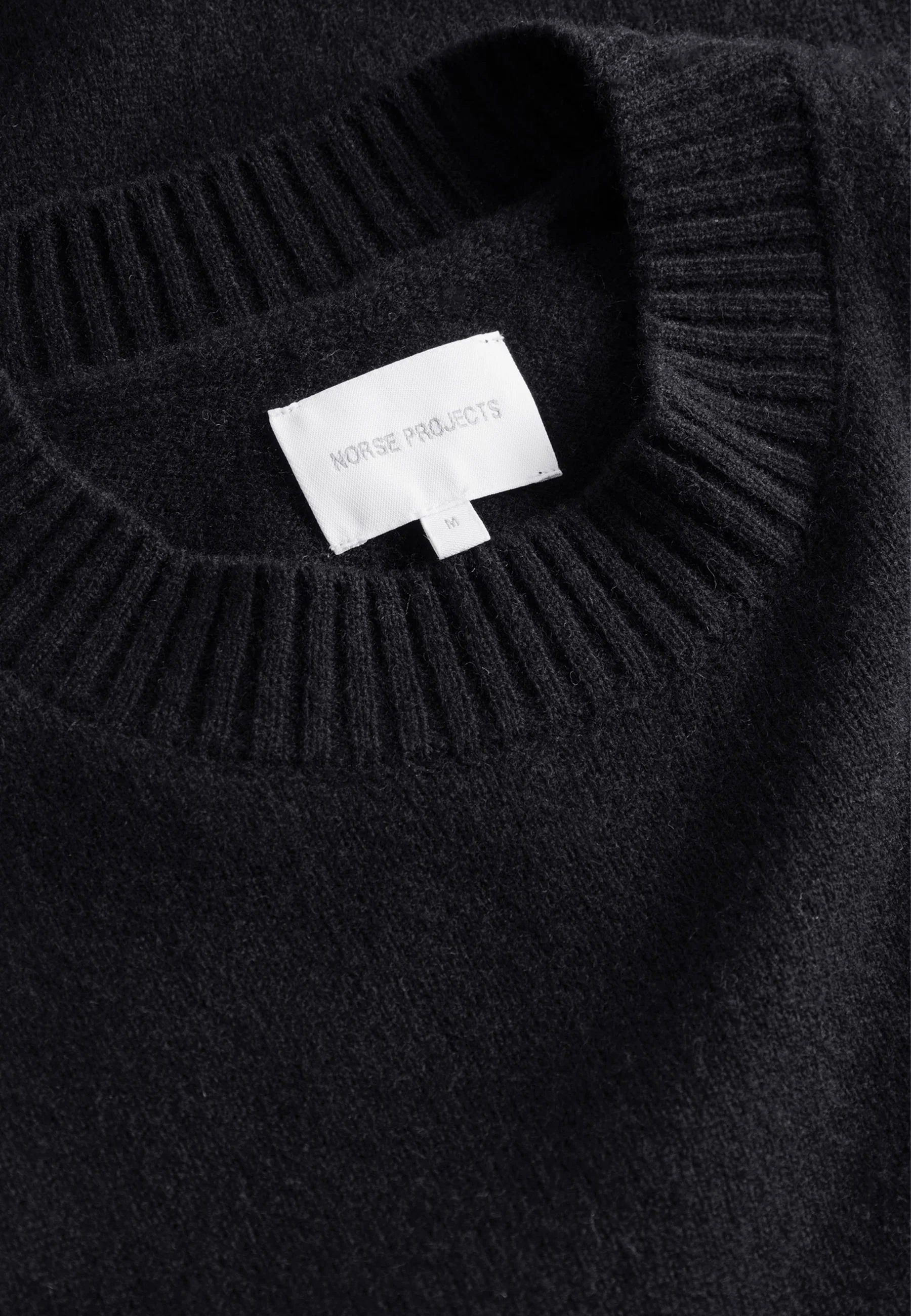 Standard Merino Lambswool Sweater - Black - Image 5