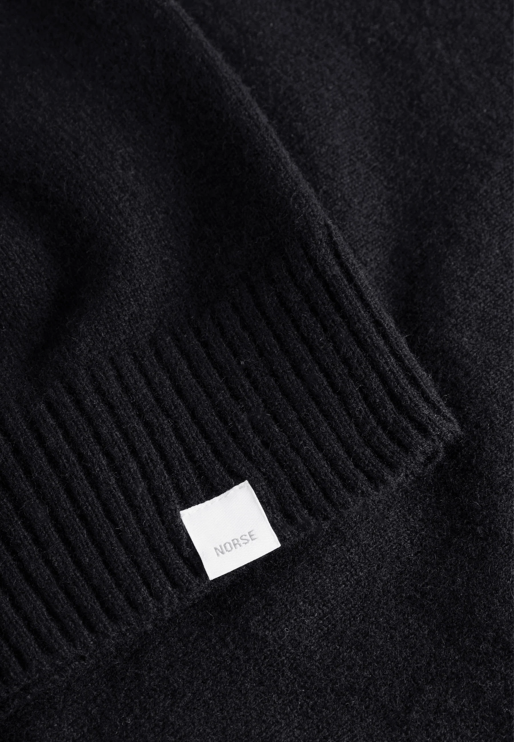 Standard Merino Lambswool Sweater - Black - Image 7