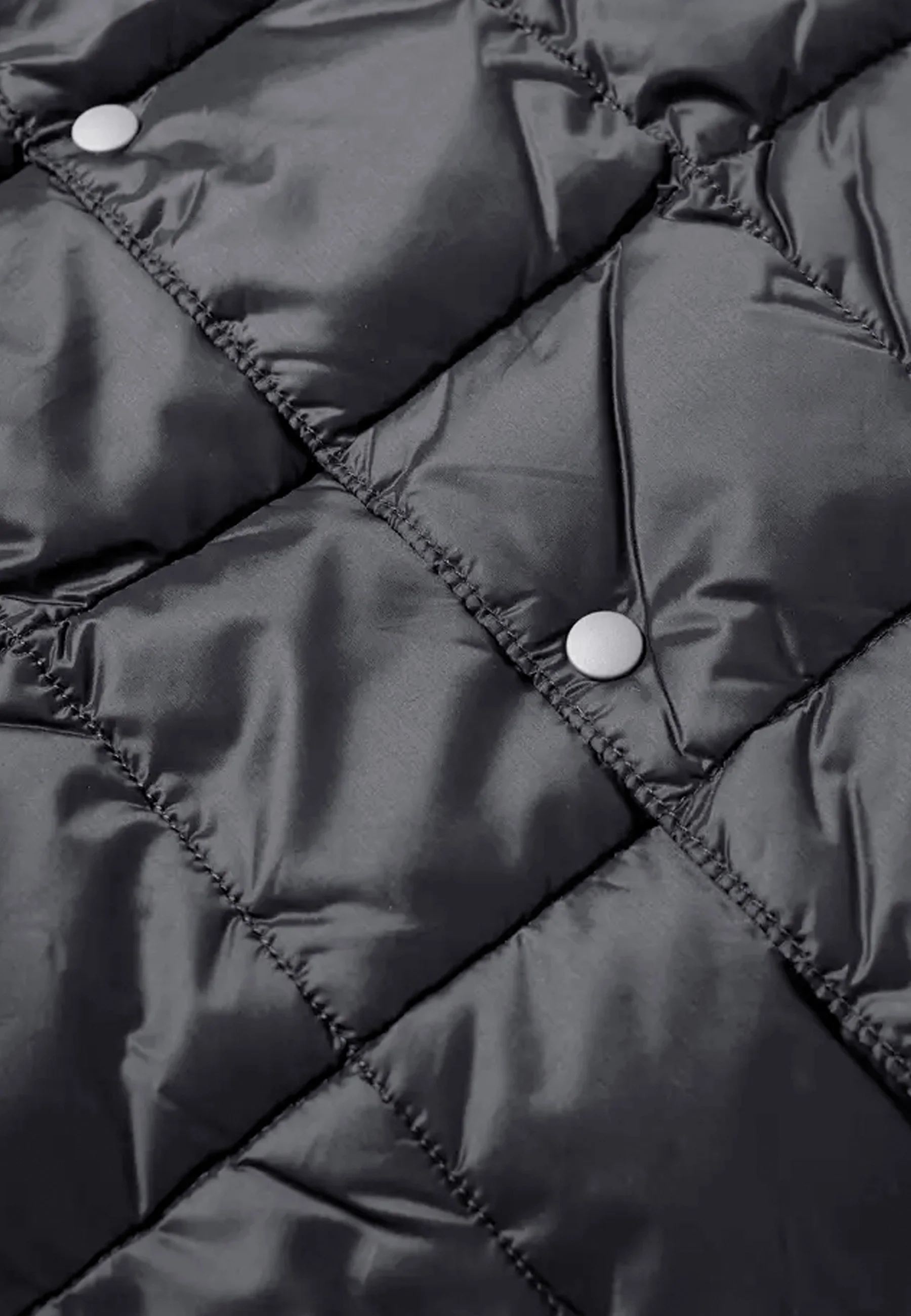 V Neck Button Down Vest - Black - Image 11